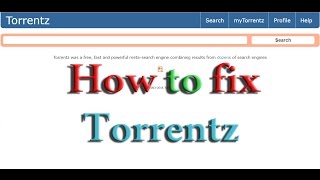 How To fix torrentz Search Engine [upl. by Terrill]