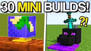 Minecraft 30 MINI Build Hacks amp Ideas [upl. by Norra]