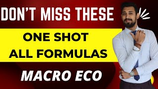 ALL Formulas One shot Revision  Macroeconomics  Class 12 [upl. by Adlaremse]