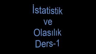 İstatistik ve Olasılık DersiÖzel AnatımÇeyreklerVaryansStandart Sapma [upl. by Danell328]