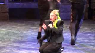 Lady Gaga Injured Herself During Scheiße Live Montreal 2013 HD 1080P [upl. by Anam]