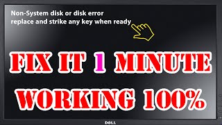 Fix NonSystem disk or disk error replace and strike any key when ready [upl. by Sirronal168]