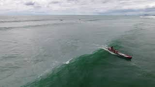 WAIHI SURF BOATS ACTION 2018 [upl. by Akcinehs5]