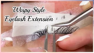 Wispy Eyelash Extension Full Set [upl. by Kcirdde]