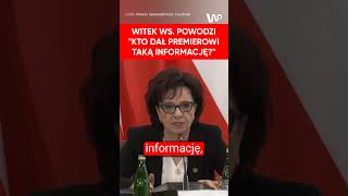 Witek ws powodzi Kto dał premierowi taką informację [upl. by Anthe]