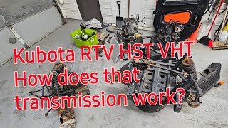 How does a HST transmission work Lets look at this Kubota RTV X 1100 c [upl. by Gaeta639]