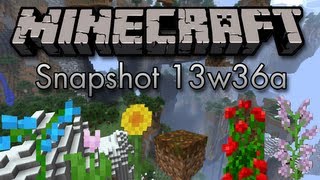 Minecraft  Snapshot 13w36a New Biomes Flowers amp Fishing Improvements [upl. by Nohsreg999]