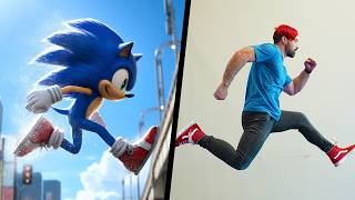 Stunts From SONIC Superstars IN REAL LIFE [upl. by Tnaryb]