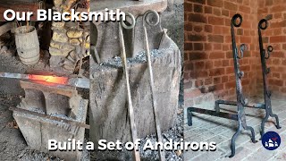 Our Blacksmith Built a Set of Andirons [upl. by Brittnee]