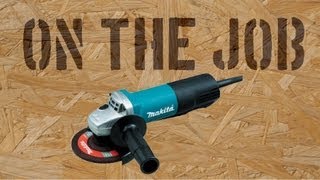 On The Job with the Makita 9557PB Cutting Cement Patio Pavers [upl. by Errised368]