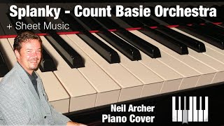 Splanky  Count Basie  Piano Cover  Sheet Music [upl. by Caspar]