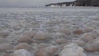 11116  Lake Superior Ice Balls  Sand Point  Munising MI [upl. by Engelhart543]