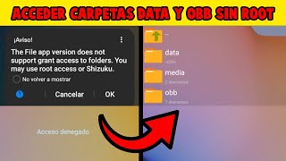 CÓMO ACCEDER a las carpetas DATA y OBB en Android 111213 y 14 SIN ROOT [upl. by Carlynn]