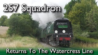 257 Squadron Returns to The Watercress Line [upl. by Enelyar]