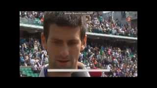 Djokovic Vs Kohlschreiber  Reactions  Roland Garros 2013  18 de finale [upl. by Pouncey661]