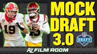 2024 NFL Mock Draft 30 4 Rounds with Trades [upl. by Amorette]