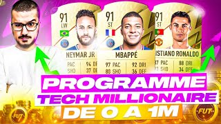 JAI CREE MON PROGRAMME DACHAT REVENTE  TECH MILLIONNAIRE  ESCAPE GAME  FUT 22 [upl. by Ogata180]