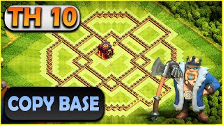 TH10 base 2024 Copy Link COC Town Hall 10 HybridTrophyFarming base  JULY 2024 Clash of Clans [upl. by Haidebej]