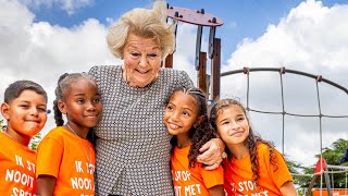 Prinses Beatrix bezoekt speeltuin Jantje Beton op Aruba [upl. by Elak]