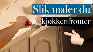 Maling av kjøkken Hybelkjøkken Viser fremgangsmåte [upl. by Siloa]