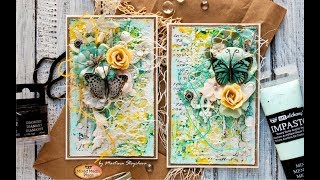 Spring Mixed Media Cards [upl. by Feinberg491]