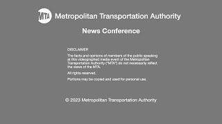 MTA News Conference  10122023  ReNEWvation Milestone [upl. by Ress]