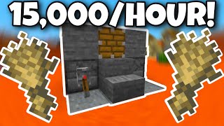 EASY Minecraft Auto Wheat Farm 116 15000 Wheat Per Hour [upl. by Graybill174]