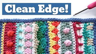 Crochet a Raw Edge BEAUTIFULLY With This SIMPLE Hack 😍🧶 [upl. by Farron225]