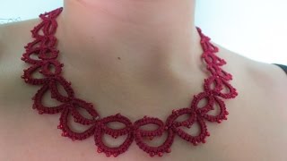 Needle Tatting Necklace [upl. by Bathulda]