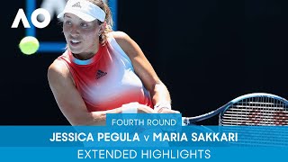 Jessica Pegula v Maria Sakkari Extended Highlights 4R  Australian Open 2022 [upl. by Tanhya]