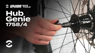 Hub Genie 17584  Product Overview  Unior Bike Tools [upl. by Irej]