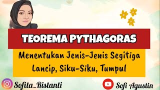 TEOREMA PYTHAGORAS Part 2‼️MENENTUKAN JENIS SEGITIGA MATERI SMP KELAS 8 [upl. by Arnulfo493]