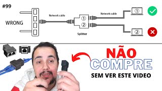 Rede internet em 2 aparelhos com apenas 1 cabo é possível com um duplicador  Sim  mas  99 [upl. by Geffner]