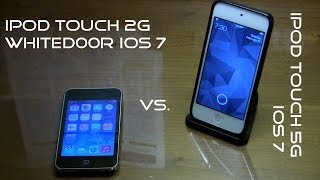 iPod Touch 2g Whited00r iOS 7 vs iPod Touch 5g iOS 7 Speed Test [upl. by Aala]