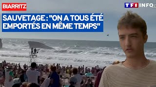 Biarritz  un incroyable sauvetage en mer par hélicoptère [upl. by Hawley]