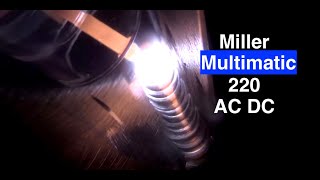 Miller Multimatic 220 ACDC Review of TIG Functions [upl. by Selby227]