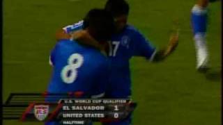 USA vs El Salvador 28Marzo2009  1st half goal [upl. by Furlani631]