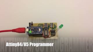 Attiny84 and Attiny85 programmer pro micro [upl. by Duwalt]