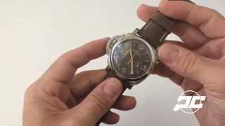 Panerai PAM579 Luminor Destro Titanium Chronograph Monopulsante Review [upl. by Morly]