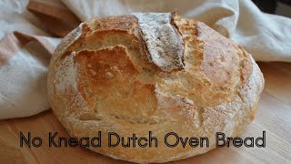 How to Make the Easiest and Tastiest Bread Ever  No Knead Dutch Oven Bread [upl. by Phyllida25]