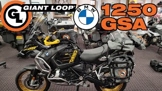 Full Giant Loop Soft Luggage Setup on a BMW 1250 GSA Tank Bag Panniers Dry Bags Handlebar Bag [upl. by Derdlim]