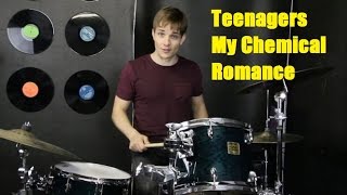 Teenagers Drum Tutorial  My Chemical Romance [upl. by Eilrac]