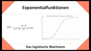 logistisches Wachstum allgemeine Formel und Beispielaufgabe eFunktion  Exponentialfunktion [upl. by Aietal]