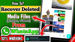 How To Recover Deleted Photos And Videos From WhatsApp Without Backup  Restore WhatsApp Media Files [upl. by Lowenstein]