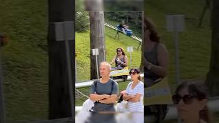 She might have been going a little bit too slow for him…funnyshorts shorts rollercoaster [upl. by Affer]