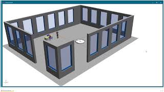 Tecnomatix Plant Simulation  How to Create office in Production  English Version [upl. by Cyrill]