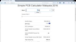 more EPF Contributions Rate reduce LHDN PCB how to use this calculator [upl. by Armbruster]