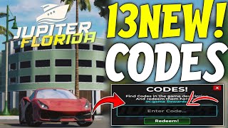 HURRY UP 💥 ALL WORKING CODES FOR JUPITER FLORIDA IN JULY 2024 ROBLOX JUPITER FLORIDA CODES [upl. by Norek]