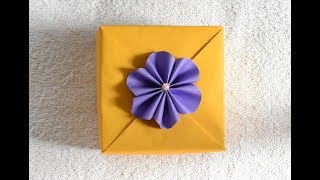 How to wrap a square gift box  Gift Wrapping Hacks [upl. by Oludoet818]