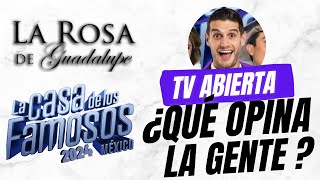 LA CASA DE LOS FAMOSOS ¿Qué opina la gente de la TELEVISIÓN ABIERTA [upl. by Elletnuahc429]